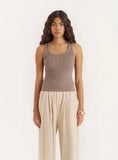 Olive Knitted 4th Vest Top