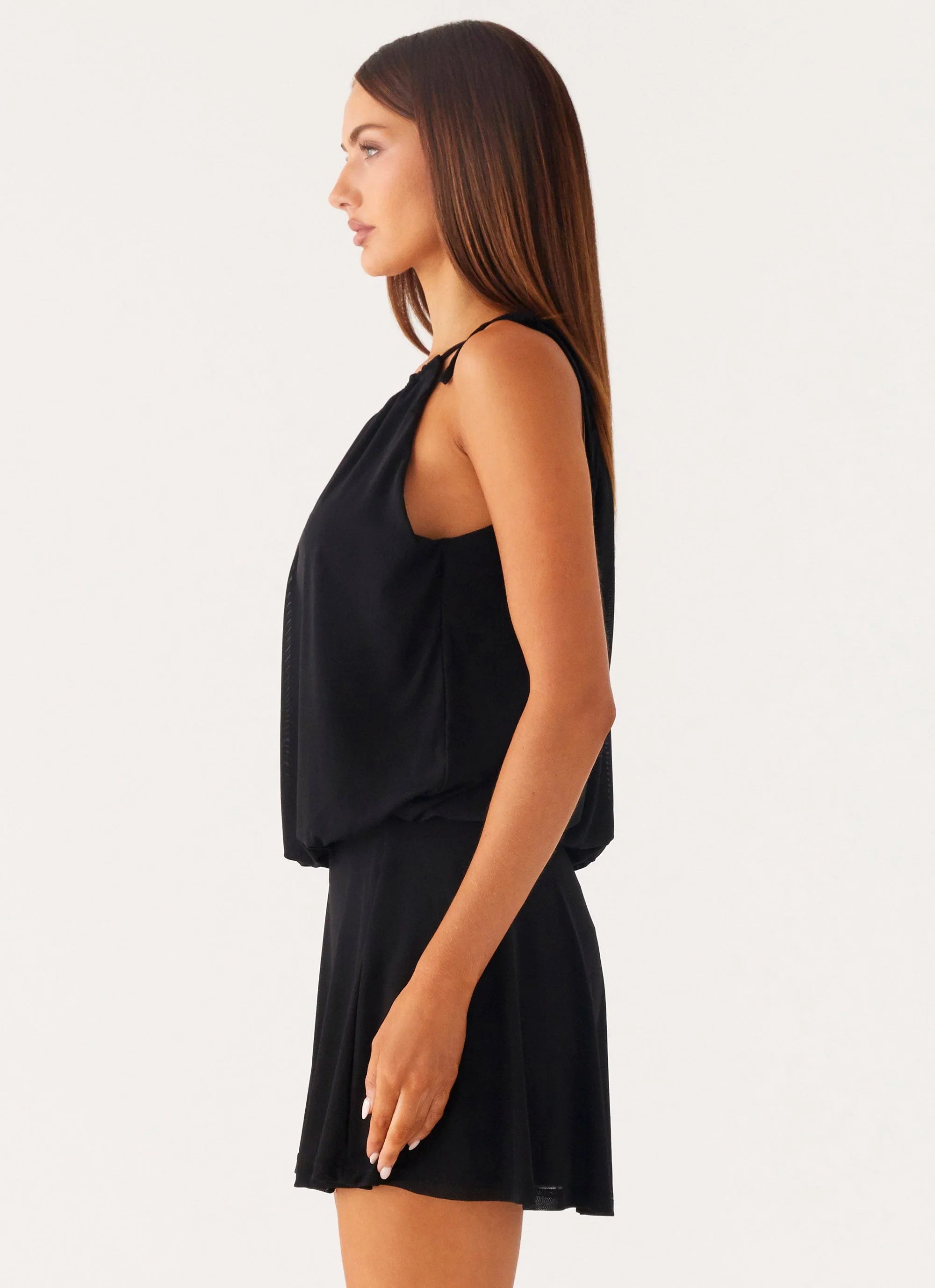 Makes Sense Mini Dress Black