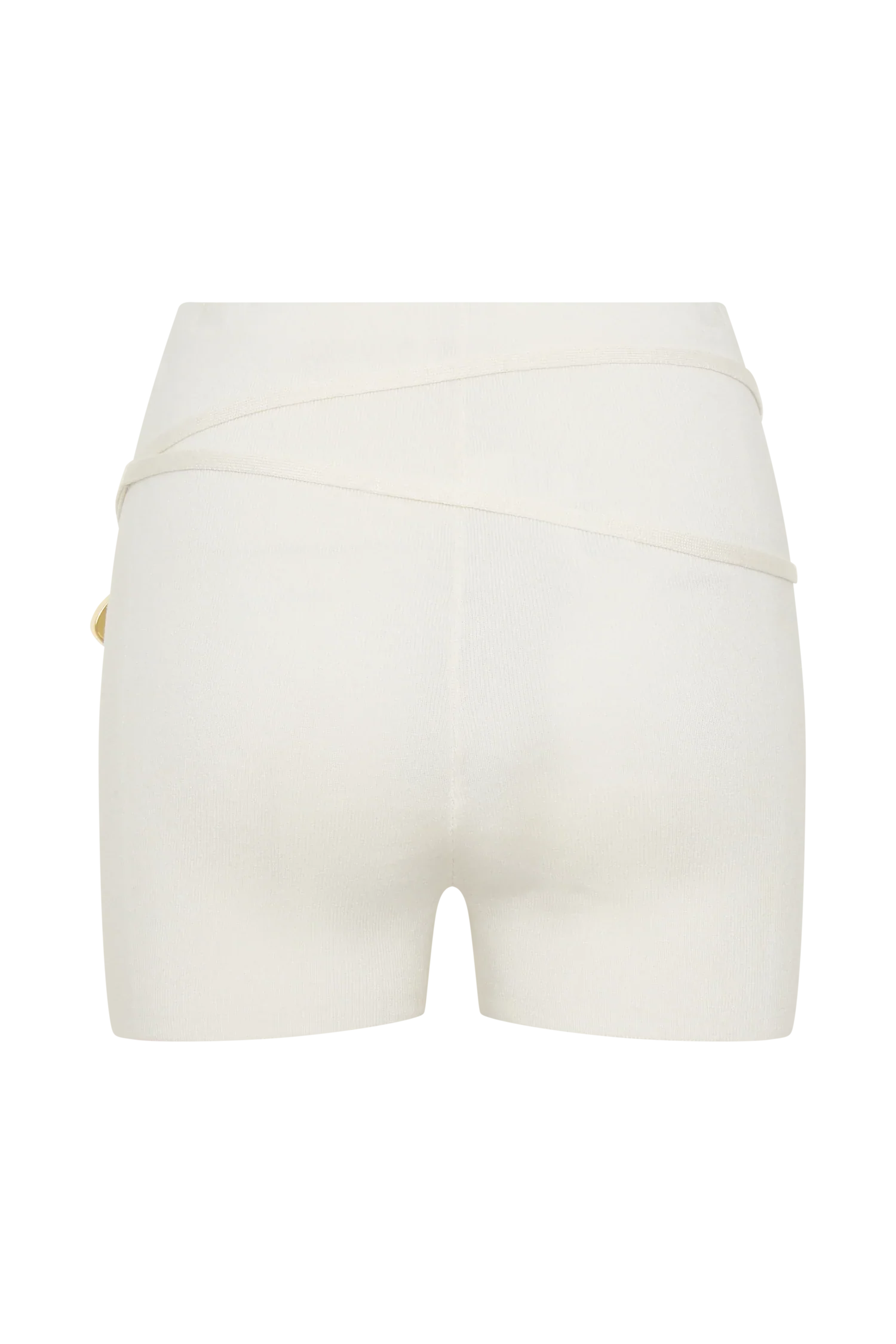 Dimitri Mini Knit Shorts With Belt Ivory