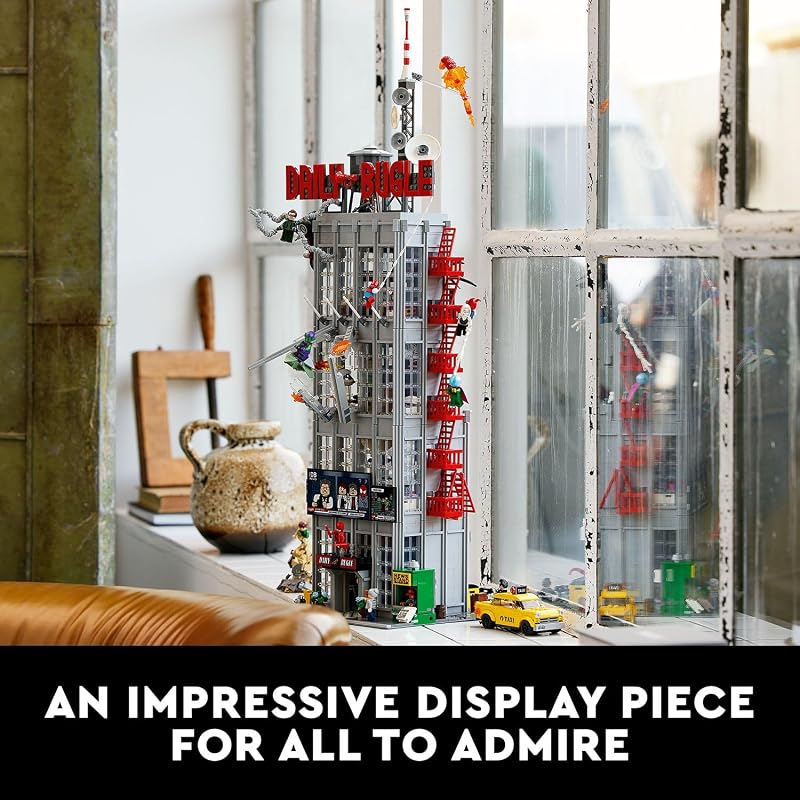 LEGO Marvel Spider Man Daily Bugle Building Sets for Adults Display as Office or Book Shelf Decor Gifts for Christmas 25 Minifigures 76178