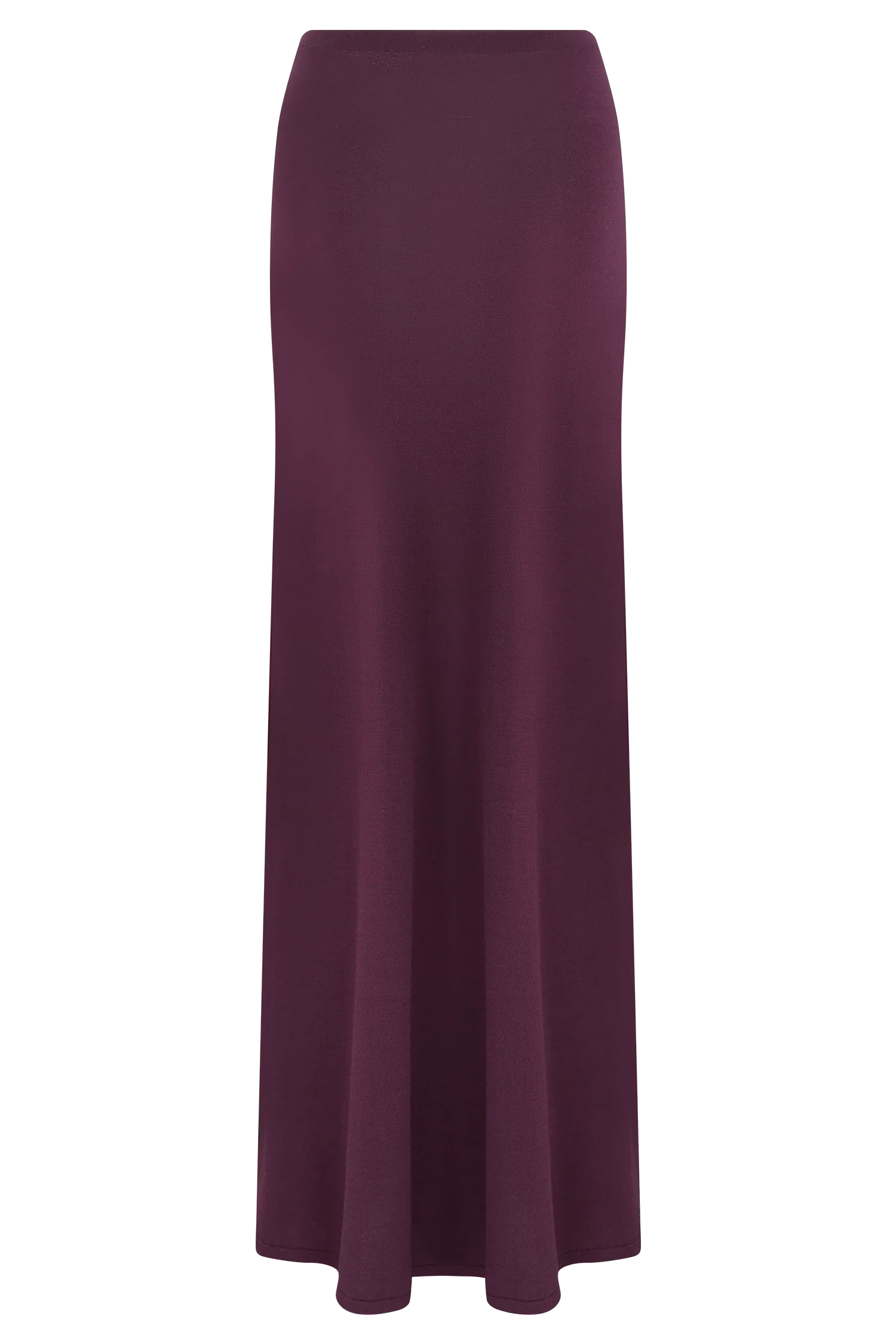 Martiena Knit Maxi Skirt Plum