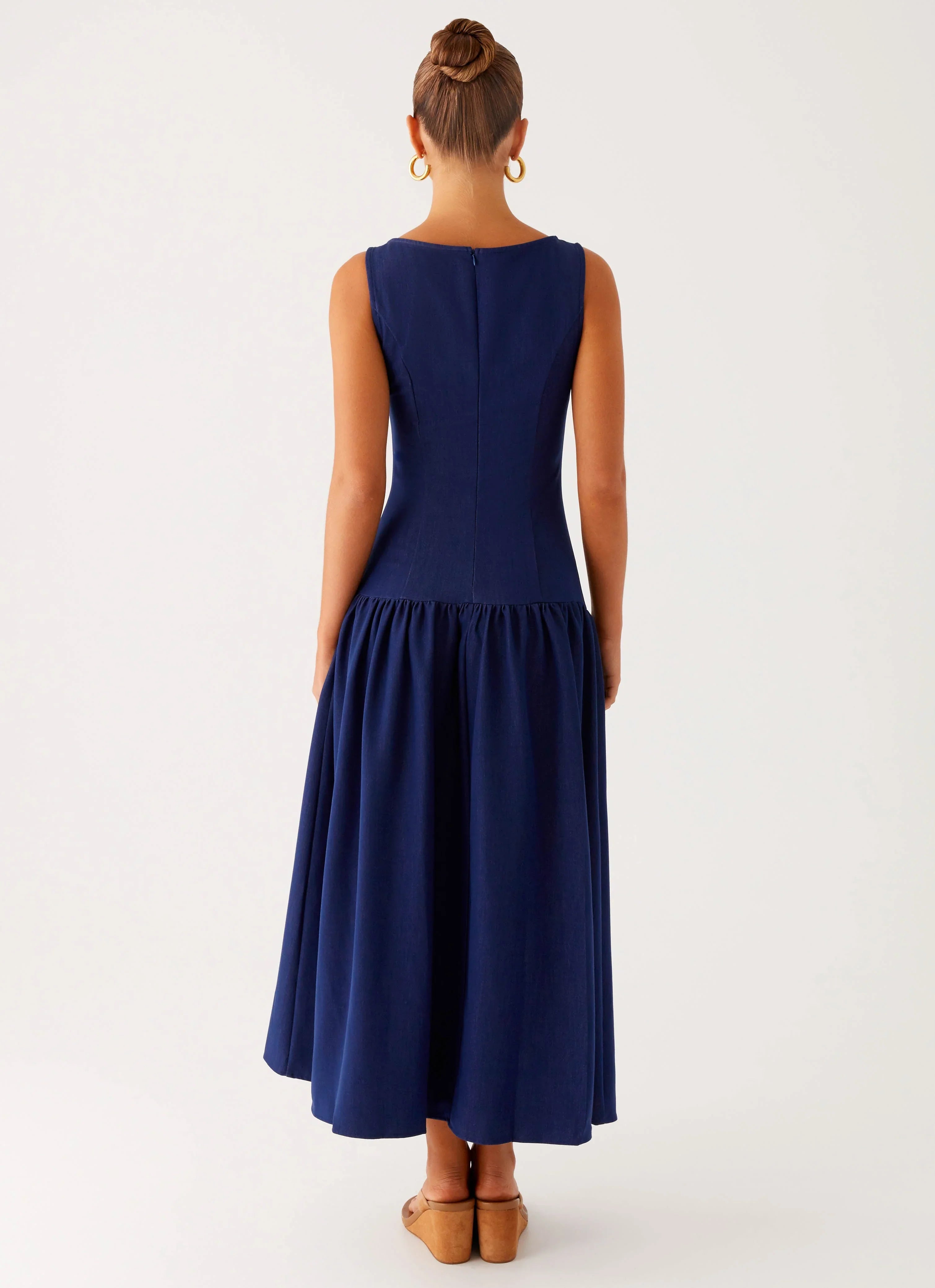 Hayes Denim Midi Dress Indigo