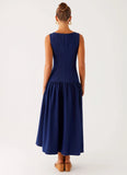 Hayes Denim Midi Dress Indigo