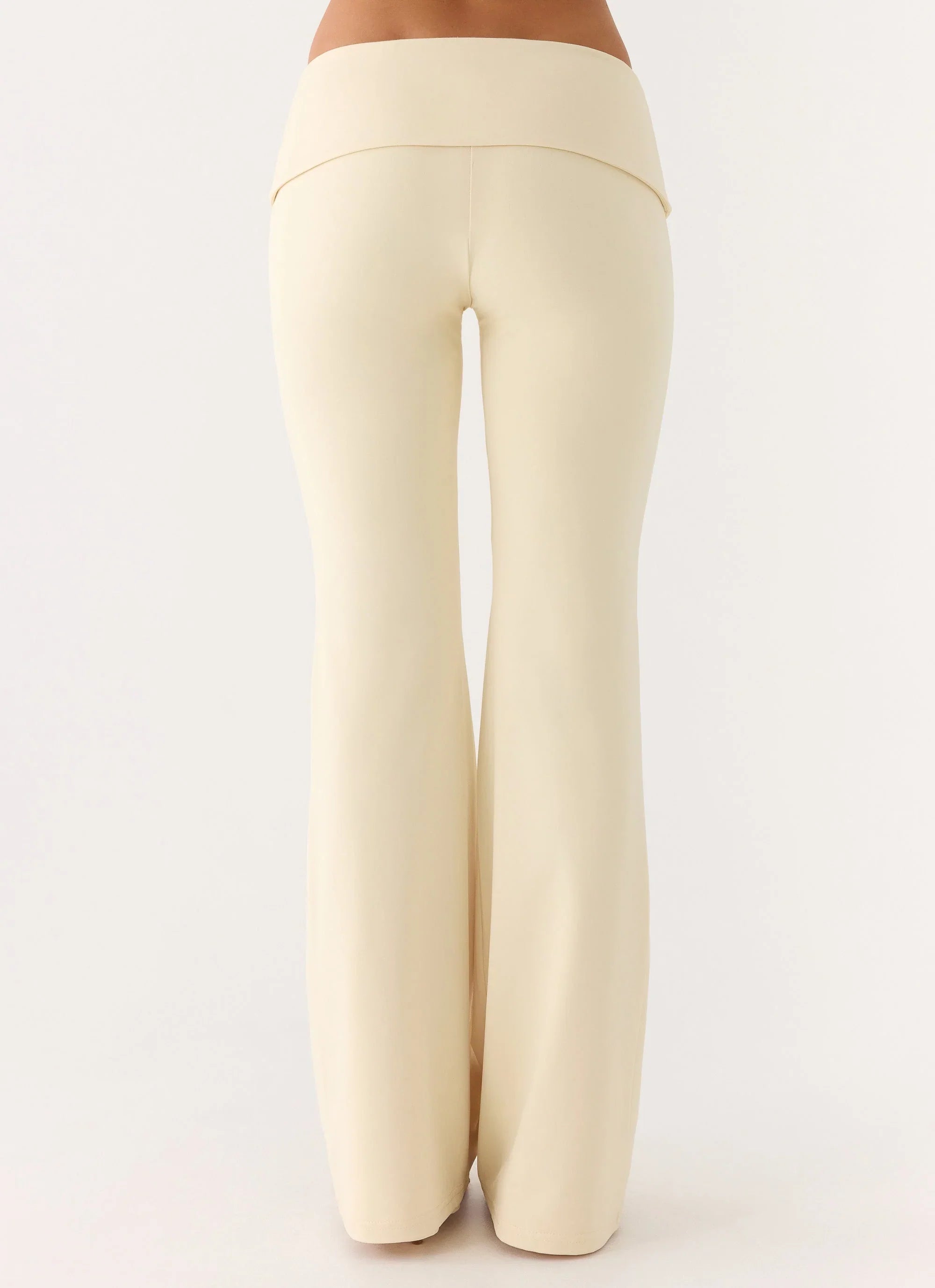 Renae Low Rise Pants Baby Yellow