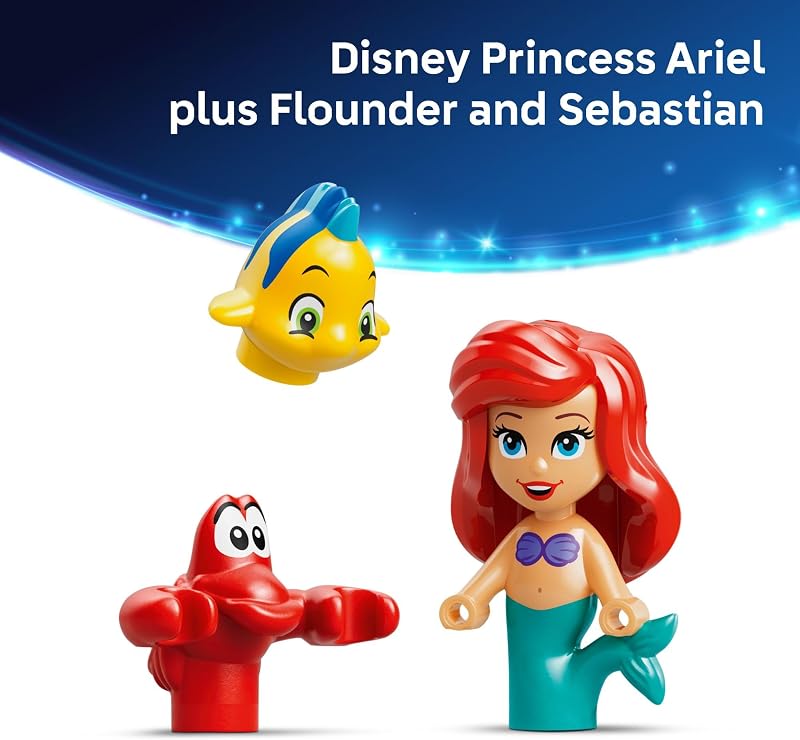 LEGO Disney Princess Ariels Magical Mini Palace Building Toy Little Mermaid Toys Playset for Girls Boys Ages 5 Disney Gifts for Kids 43285