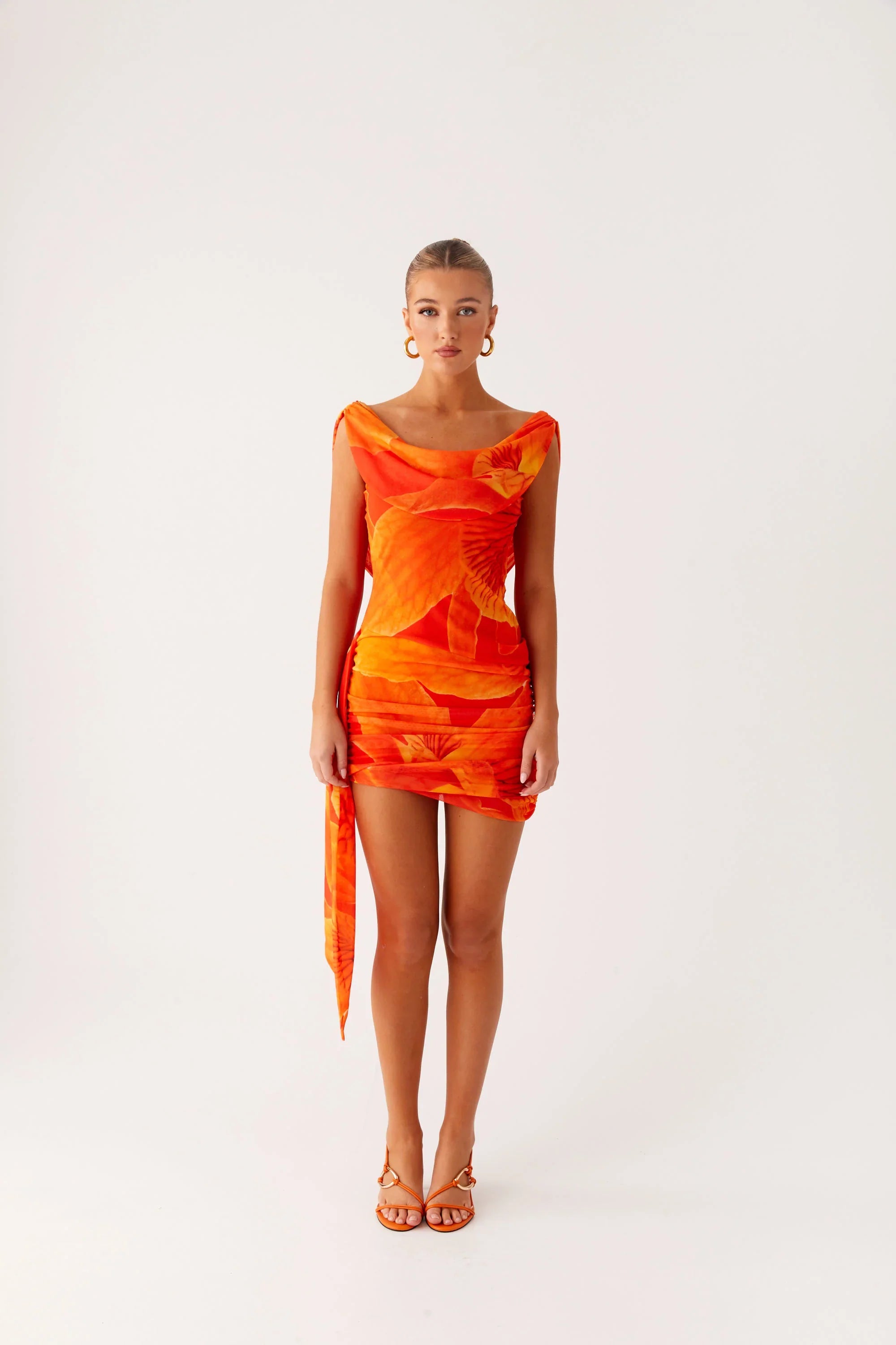 Good Fortune Mini Dress Serene Orange