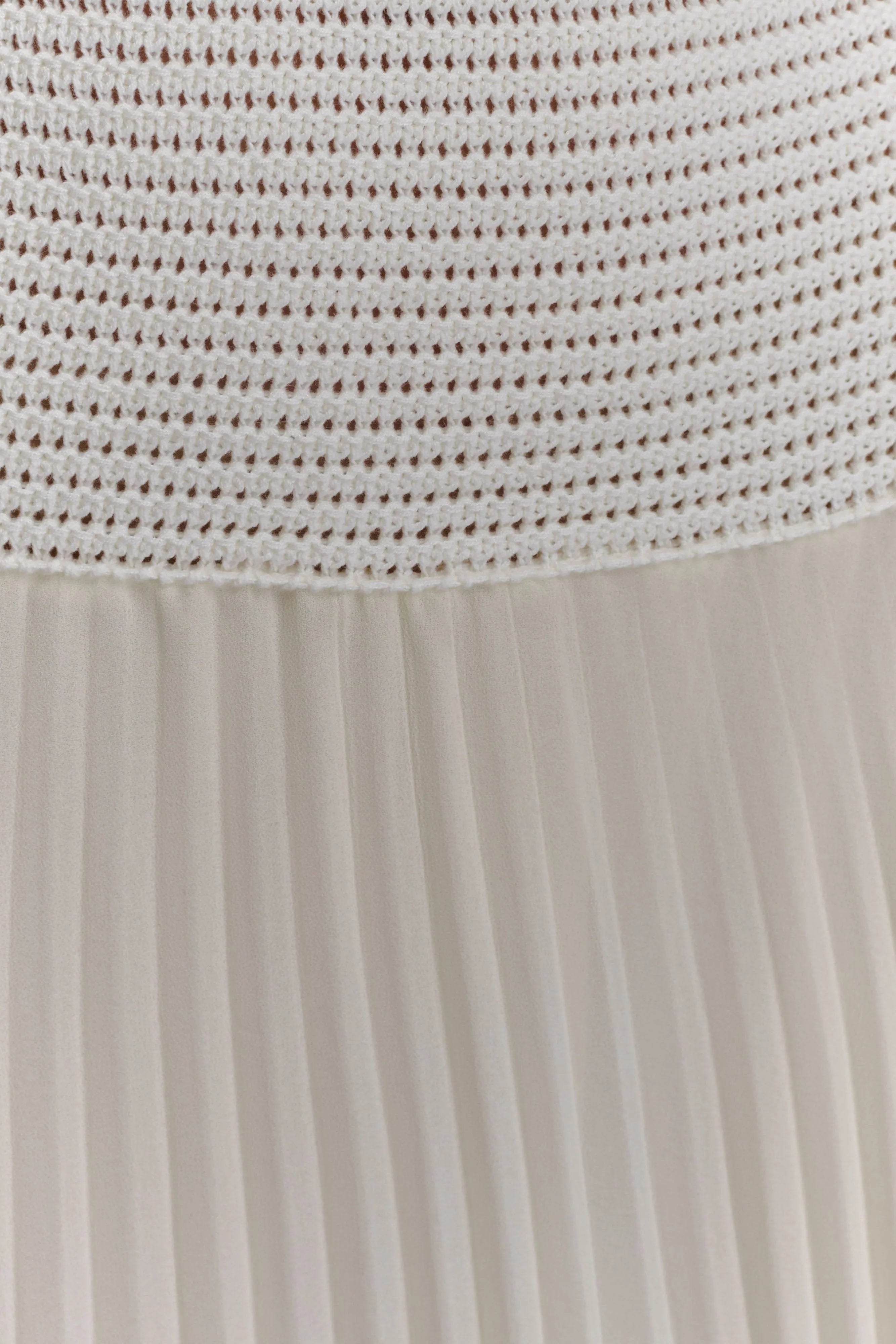 Catherine Crochet Pearl Maxi Dress White