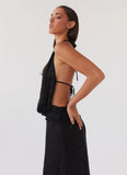 Elysia Lace Maxi Dress Black