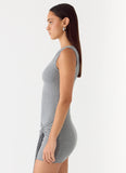 Everly Mini Dress Grey