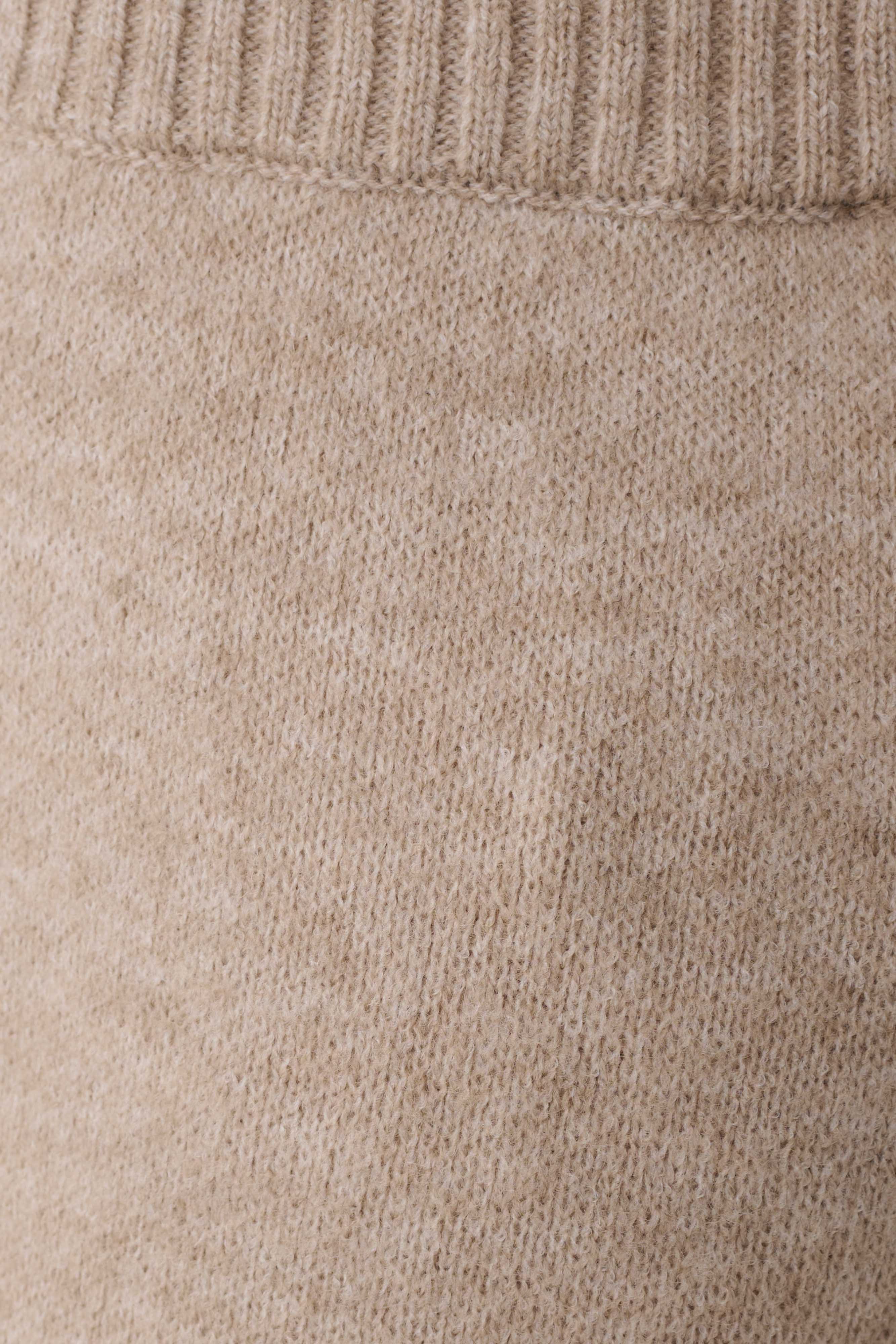 Evan Knit Wide Leg Pants Beige Marle