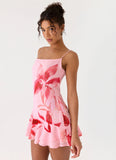 Marisolana Mini Dress Pink Petal