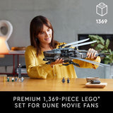 LEGO Icons Dune Atreides Royal Ornithopter 10327 Collectible Dune Inspired Model for Build and Display Adult Gift Idea for Sci Fi Movie Fans 8 Minifigures