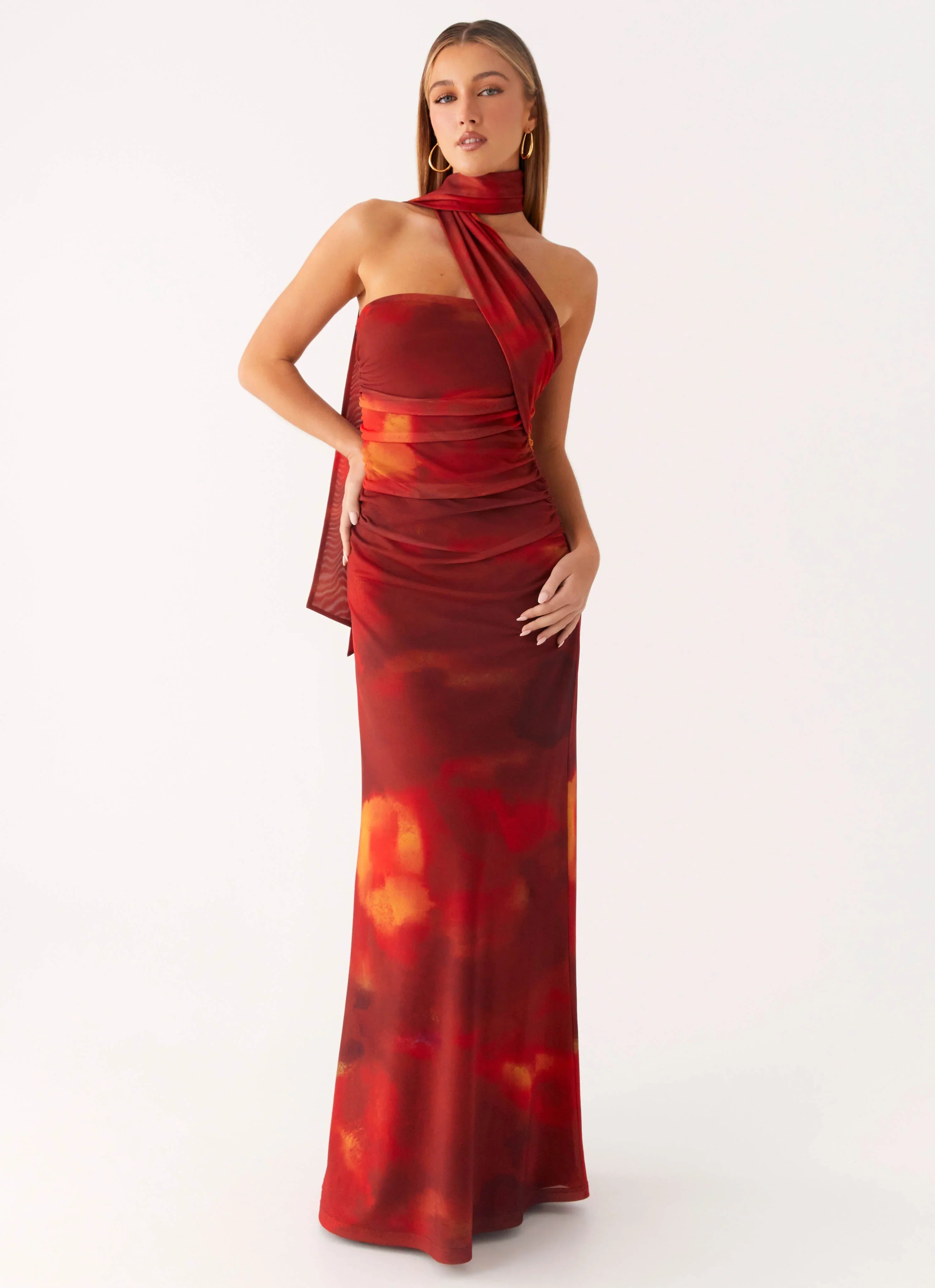 Songbird Maxi Dress Scarlet Blur