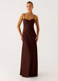 Joanie Maxi Dress Chocolate