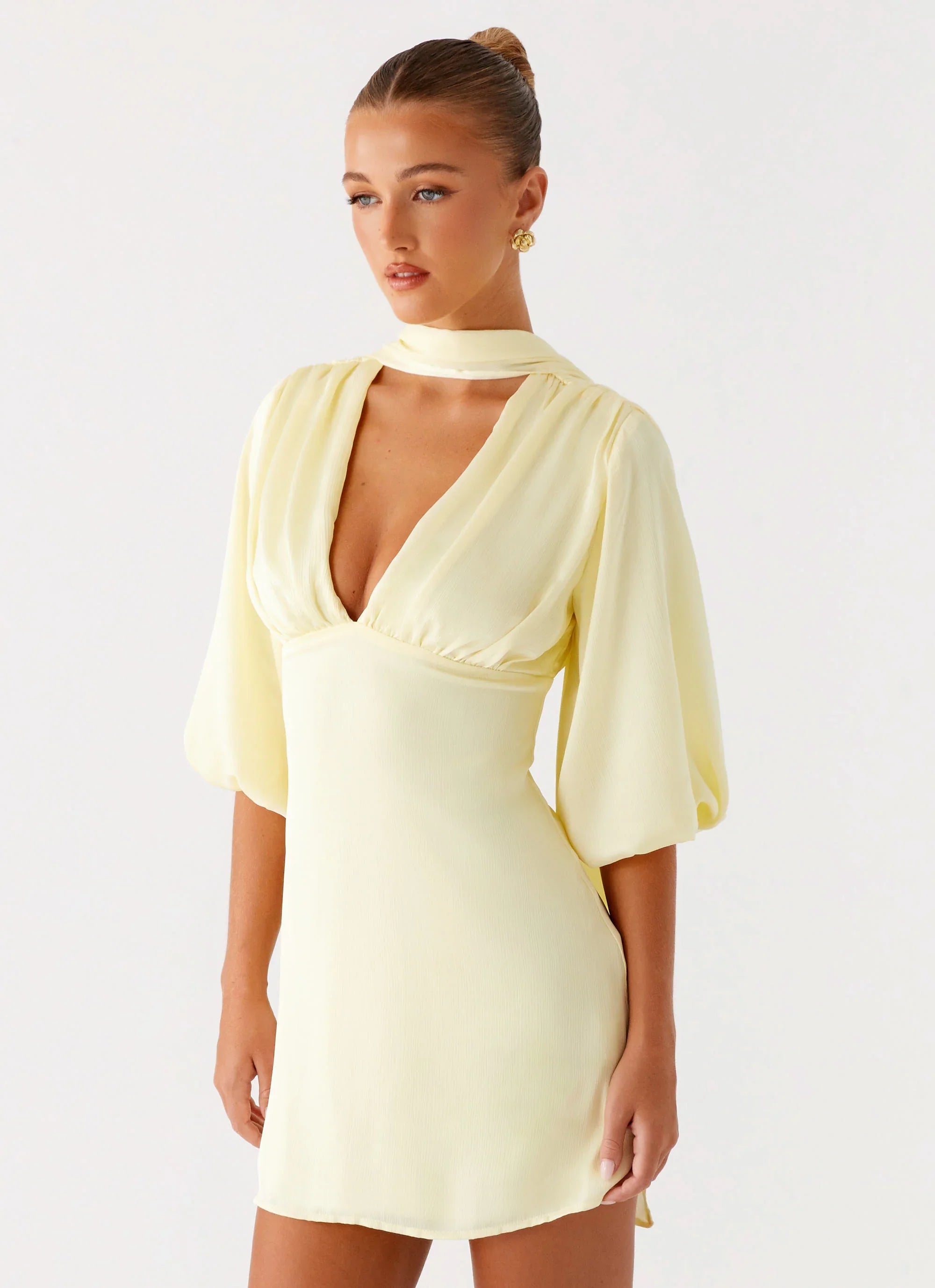 Mary Mini Dress Yellow