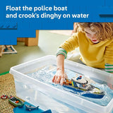 LEGO City Police Boat Chase Building Toy for Kids Pretend Play Set for Boys Girls Ages 6 Building Blocks W 2 Floating Boat Toys for Playtime Bath Time Gift Idea for Birthdays 60456