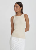 Beige Ribbed 4th Racer Vest