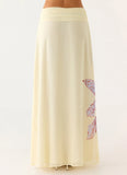 Blushing Bloom Maxi Skirt Violet Blossom