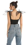 Bow Bodysuit in Black