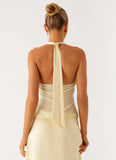 Pollie Halter Top Yellow