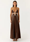 Kerli Maxi Dress Cool Chocolate