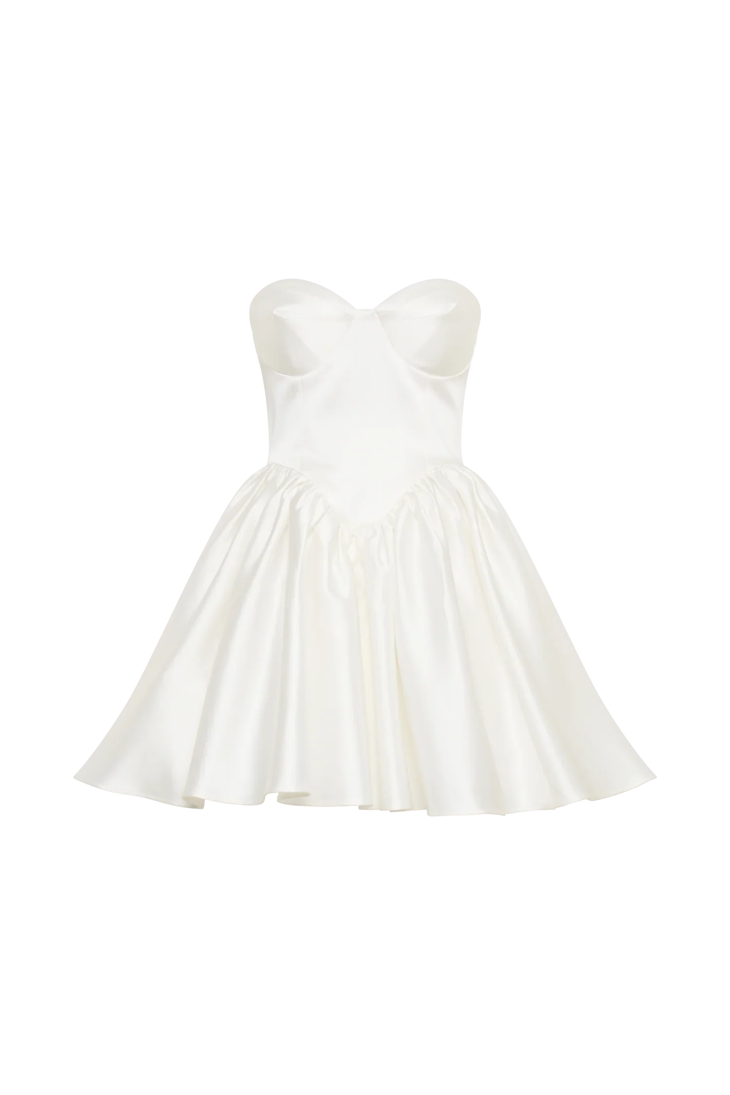 Hollie Structured Corset Mini Dress White