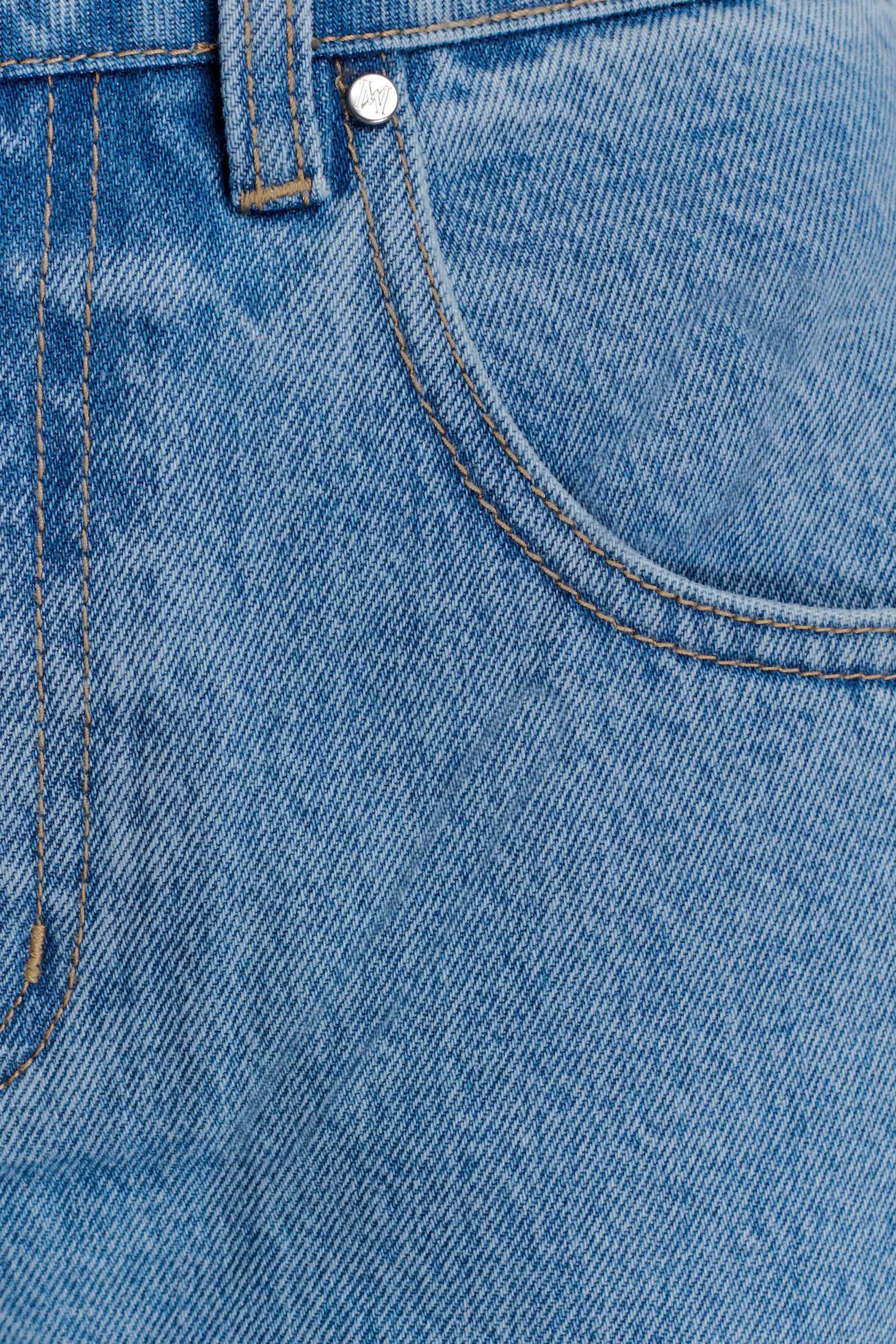 Kirralee Straight Leg Cuffed Jeans Classic Blue