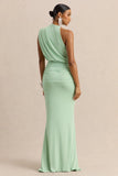Umaira Mint High Neck Maxi Dress