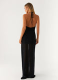 Louvre Maxi Dress Black