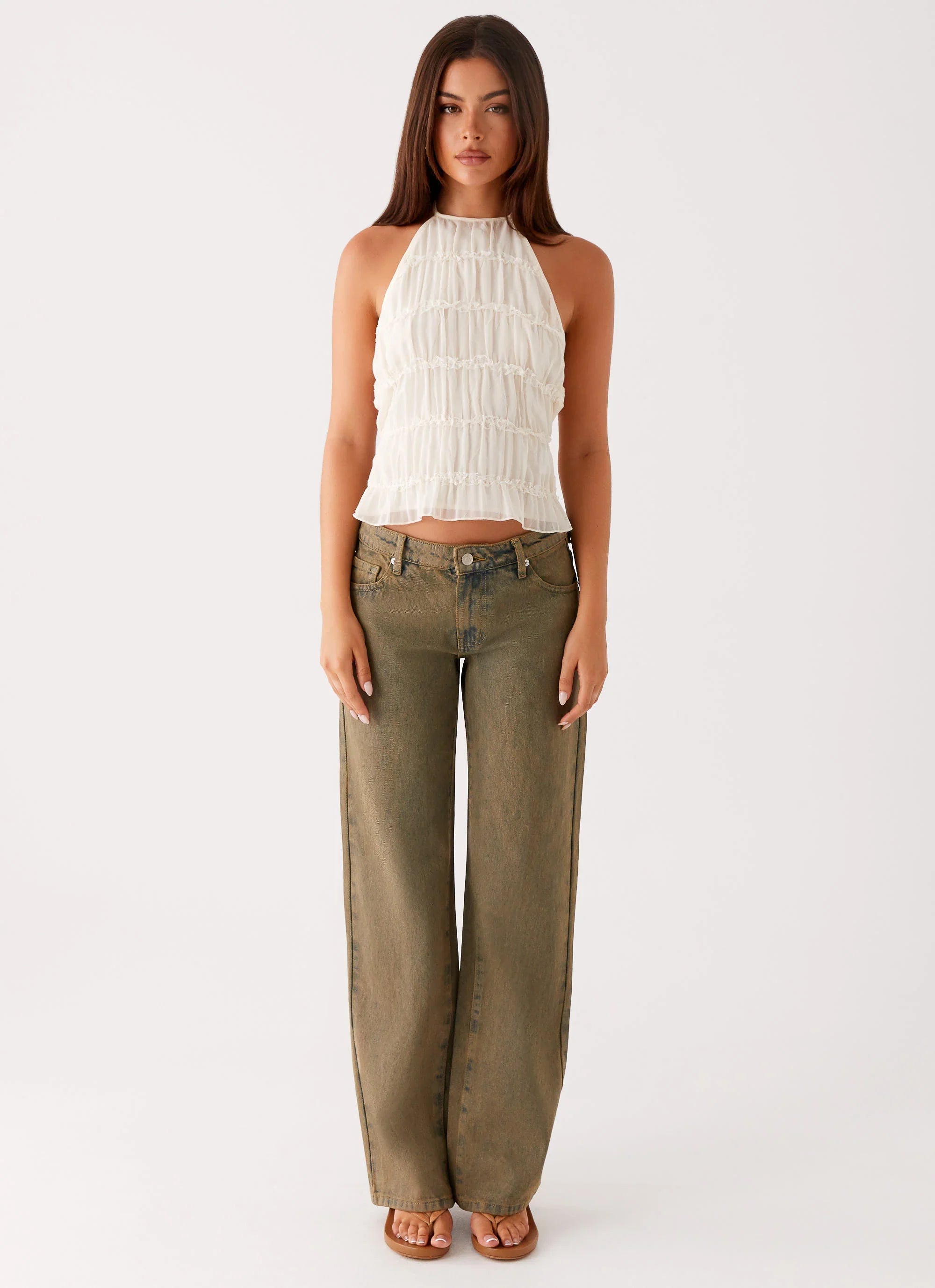 Bennie Halter Top Ivory