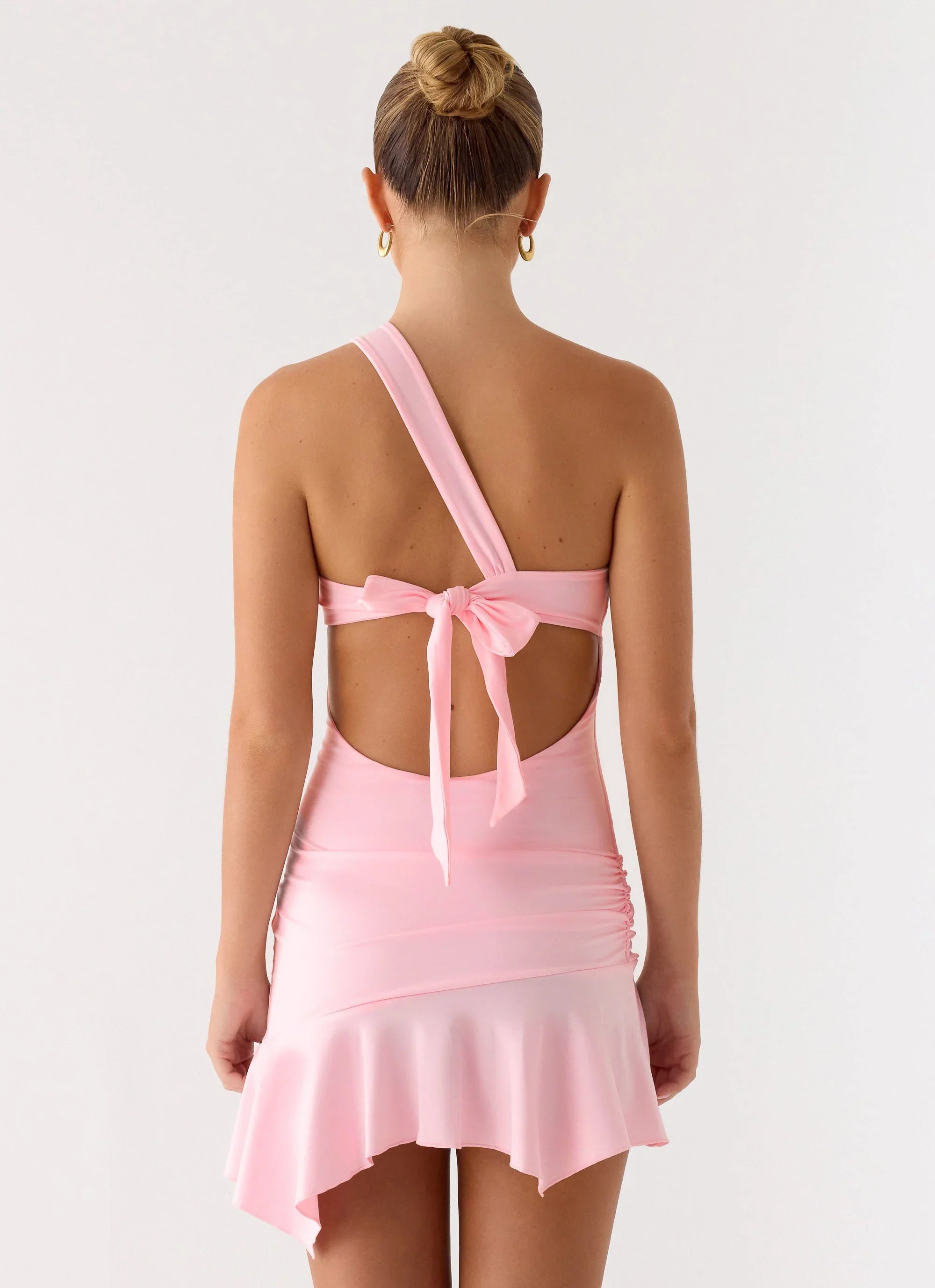 Not Your Fan Cut Out Mini Dress Pink