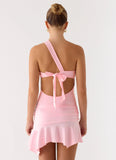Not Your Fan Cut Out Mini Dress Pink