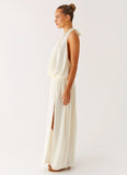Narlah Halter Maxi Dress Ivory