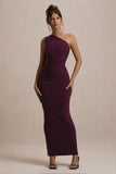 Dalarie Port One Shoulder Gathered Maxi Dress