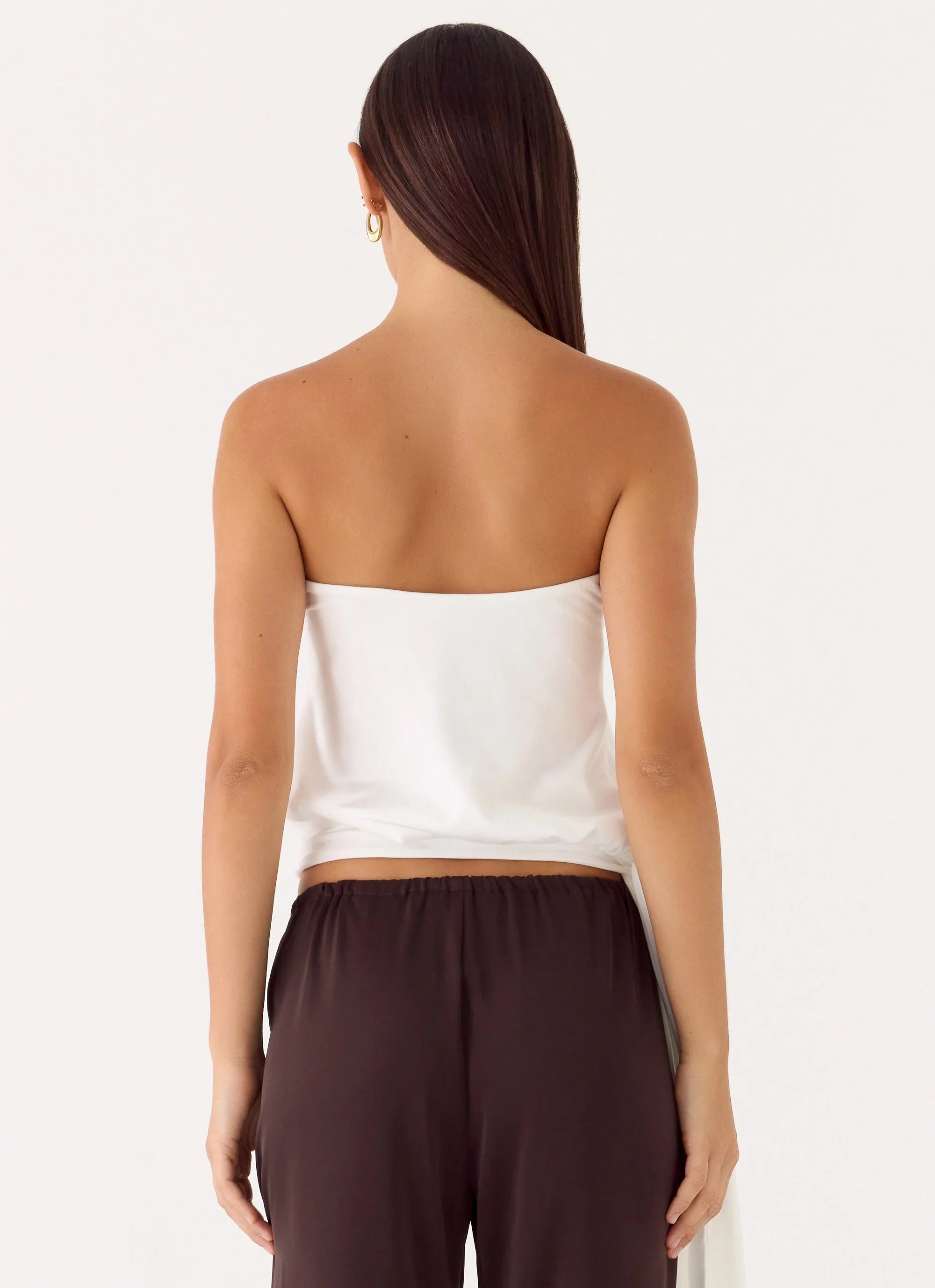 Livia Strapless Top White
