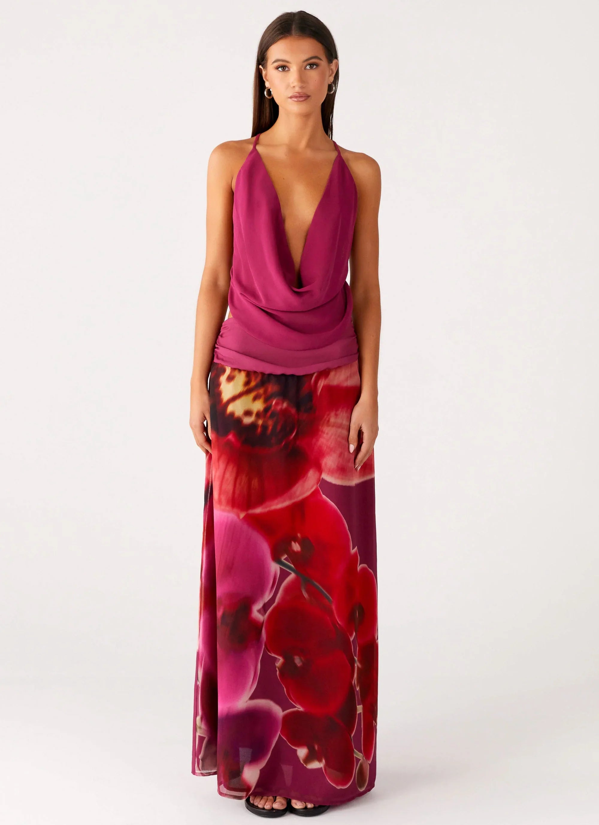 Blushing Bloom Maxi Skirt Violette Bloom