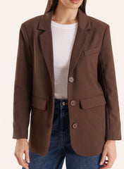 Chocolate Tailored Blazer