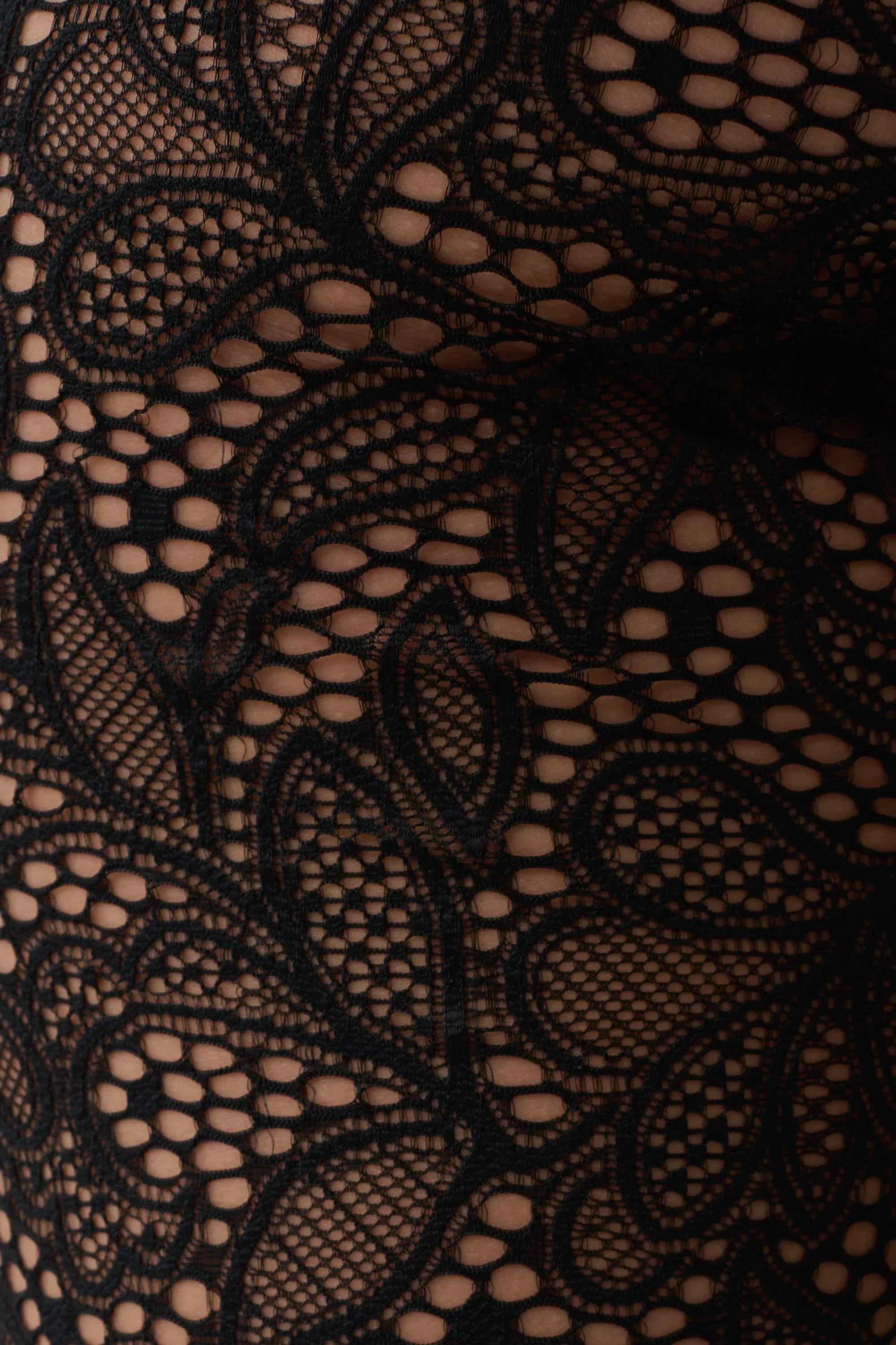 Theodosia Wide Leg Lace Pants Black