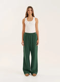 Green 4th Wide Leg Branded Joggers