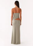 Wild Roses Maxi Dress Sage