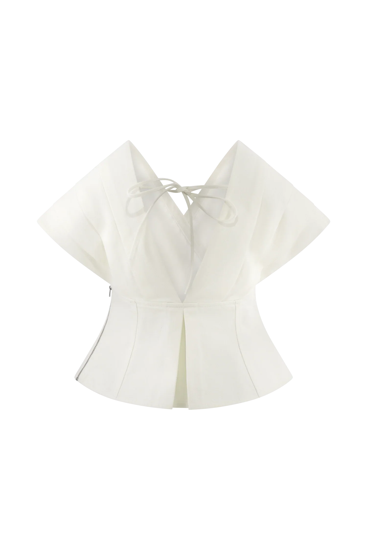 Rayne Off Shoulder Denim Top White