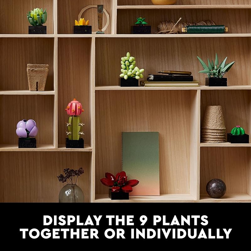 LEGO Botanicals Succulents 10309 Back to School Gift for Students Teachers Building Set for Adults Ages 18 771 Pieces Artificial Plant Home Decor