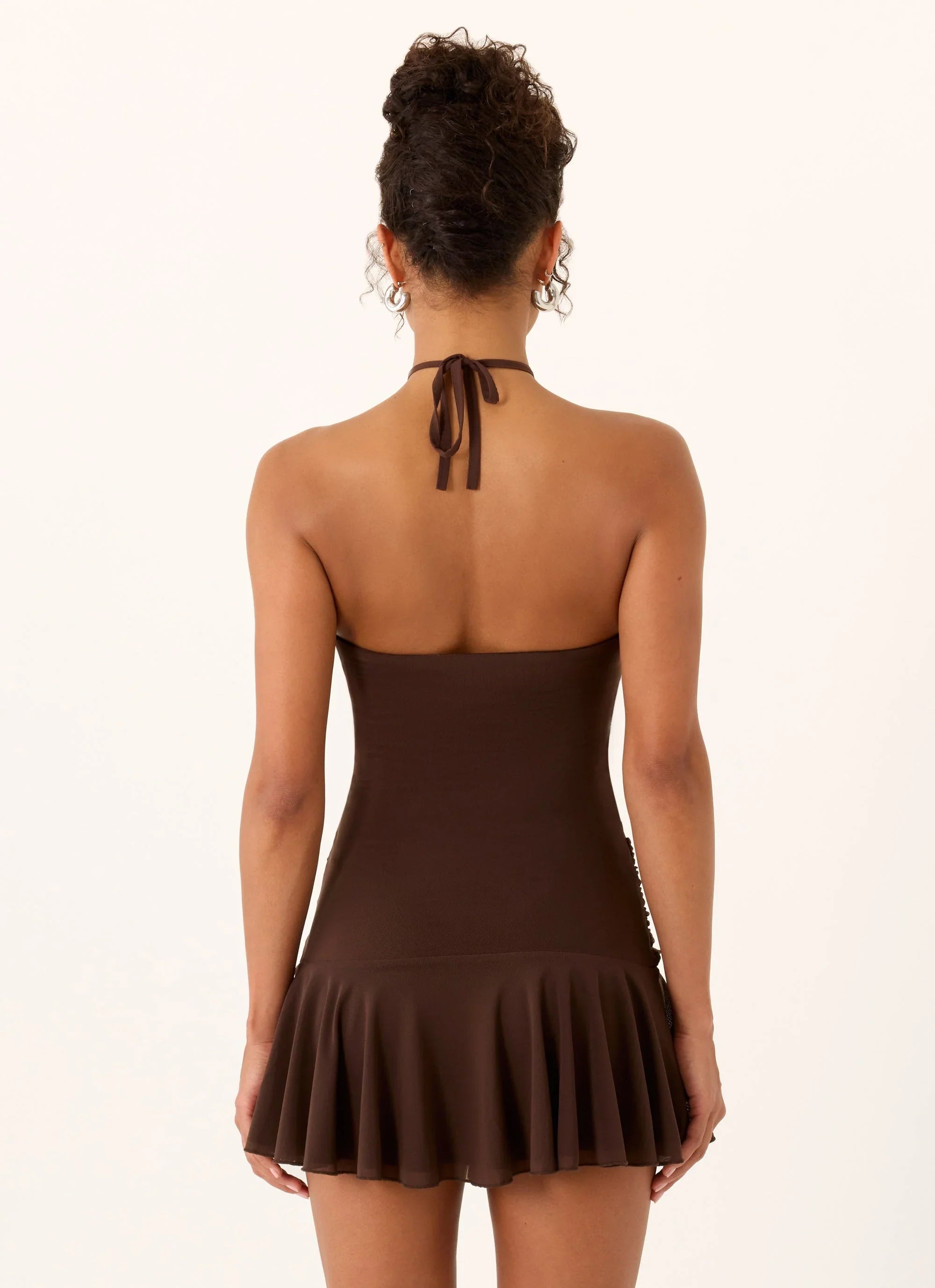 Elektra Mini Dress Chocolate