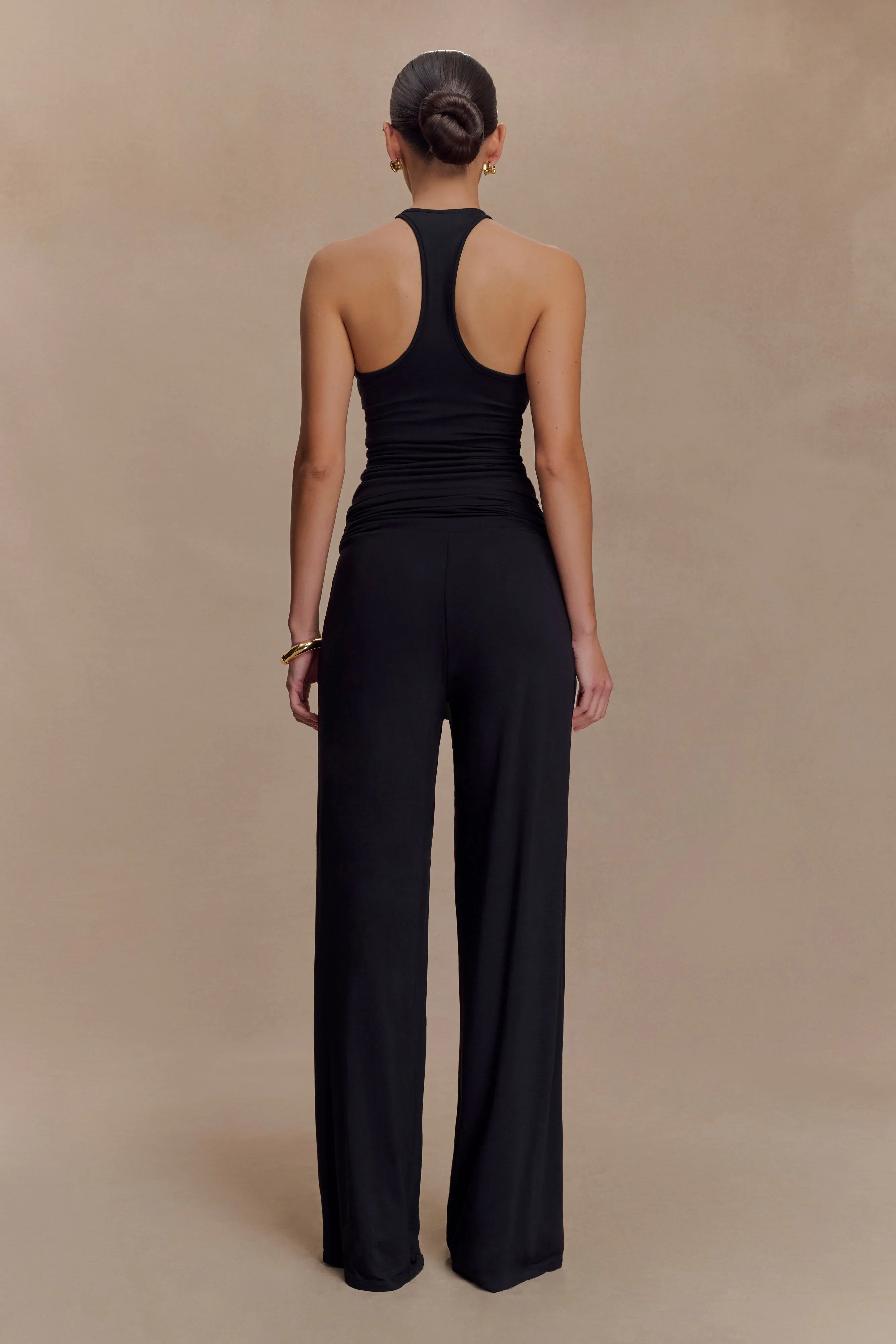 Ramona Modal Straight Leg Pant Black