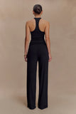 Ramona Modal Straight Leg Pant Black