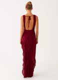 Hendrix Maxi Dress Raspberry Wine