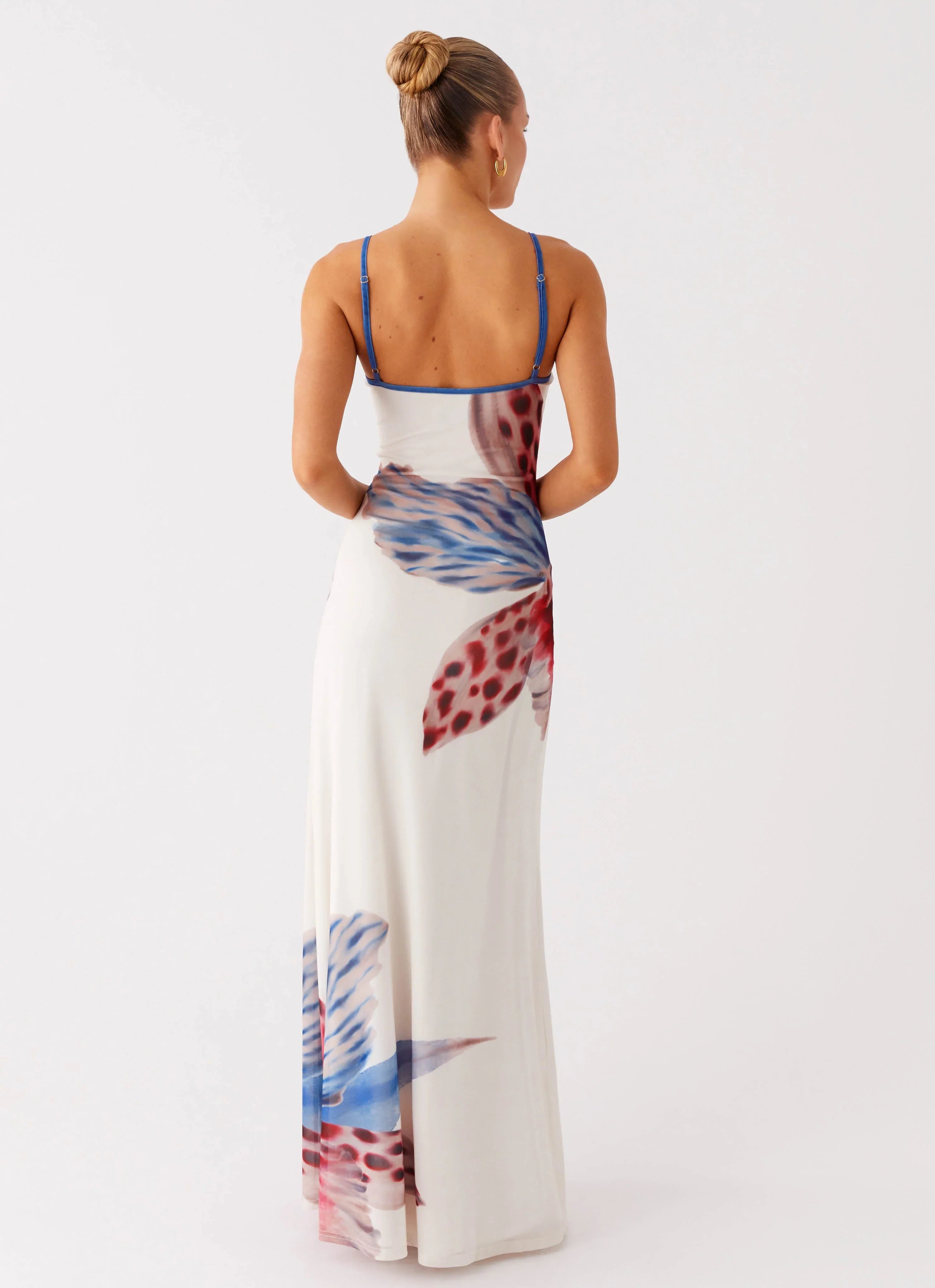 Everett Maxi Dress White Sea Bloom