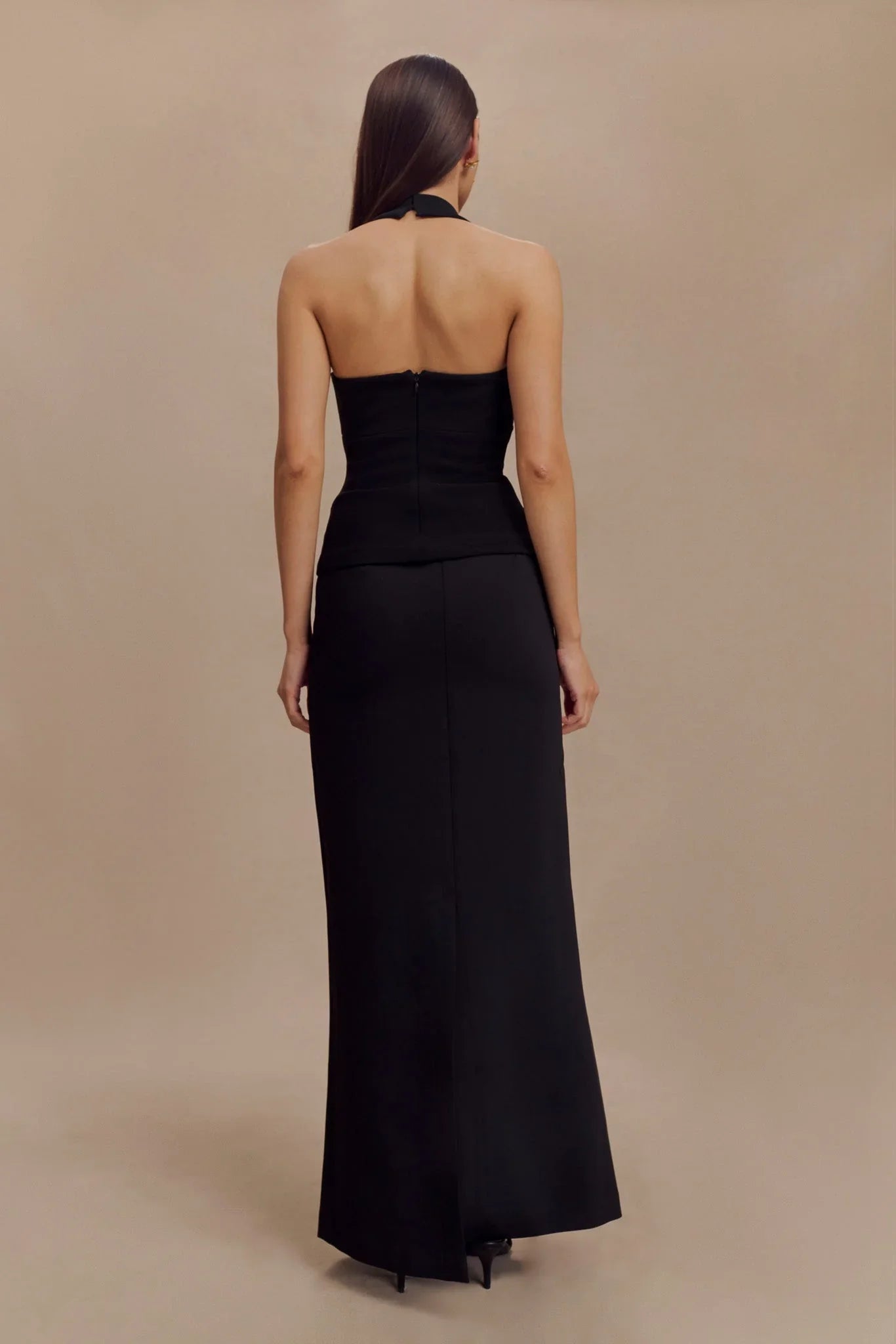 Amelita Suiting Halter Top Black