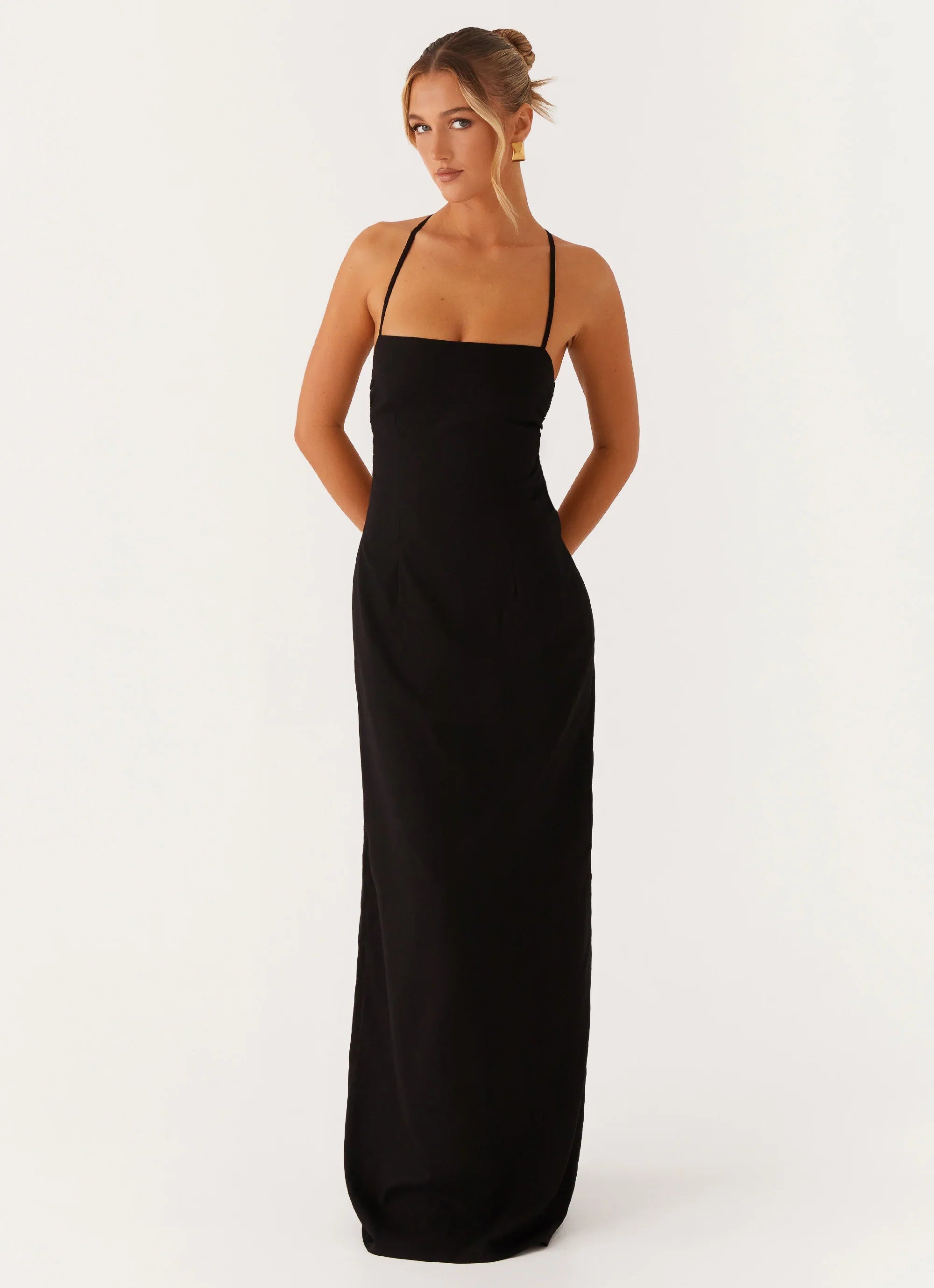 Cora Backless Maxi Dress Black