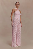 Glinda Crochet Pants Baby Pink